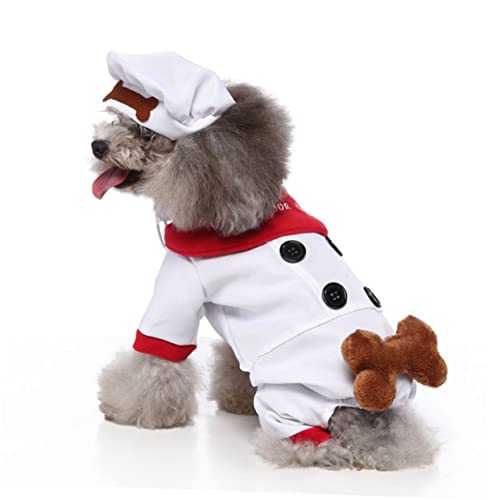 Disfraz para perro BESPORTBLE tamaño S blanco miniatura 4