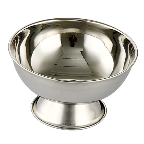 UKCOCO Tazón de Afeitar Reutilizable de Acero Inoxidable con Base Elevada Bol para Espuma de Afeitar para Hombre Diseño Elegante y Portátil para Uso Casa y Viaje