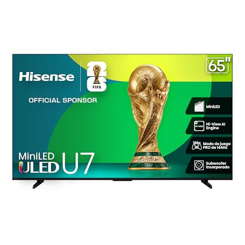 Catálogo para Comprar On-line hisense h8e los 5 mejores. 44 Hisense Television U7QG (Modelo 2025) Pantalla 65 Pulgadas,Mini-LED Smart Google TV UHD 4K,Modo de Juego Pro de 144 Hz,Hi-View AI Engine,Subwoofer Incorporado