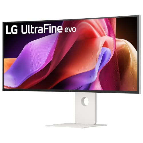 Image of LG 40U990A-W 40-inch Ultrafine 5K2K WUHD (5120 x 2160) Nano IPS Curved Monitor, Thunderbolt 5, DisplayHDR 600, Built-in Power, Speaker, 120Hz, HDMI 2.1, DP 2.1, USB C, Tilt /Height /Swivel Stand, White