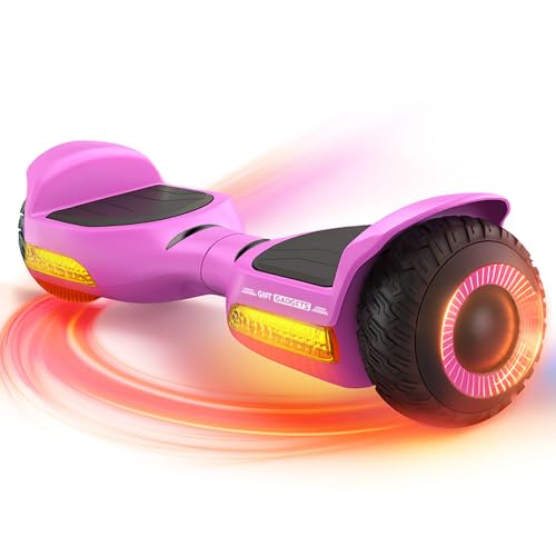 G1 Lite Streamline Pink Hoverboard | 6.5-Inch Self-Balancing Scooter with Bluetooth Speaker, LED Wheels, and Lights | Balance Hover Board for Kids & Adults