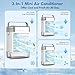 Portable Air Conditioner, Personal Evaporative Air Cooler with Dual Tank, 2 Mist Modes, 3 Wind Speed, USB Powered Desk Cooling Fan with 7-Color Mood Lighting for Office/Bedroom
