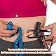 NHQZ 2 Stück Körperfettzange, Körperfettmessung, Caliper Körperfettzange, Körperfettmessgerät, Body Fat Caliper, Zur Messung Des Körperfettanteils(Schwarz)