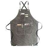 Delantal de herramientas de uso amplio: ideal para carpinteros, carpinteros, mecánicos, maquinistas, jardineros, artistas, chefs, panaderos, artistas de tatuaje, técnicos, barberos, camareros, trabajos de cuero, manualidades, herreros, baristas, carniceros, cerveceros, fabricantes, pintores y mucho más. Gran regalo para tus seres queridos.