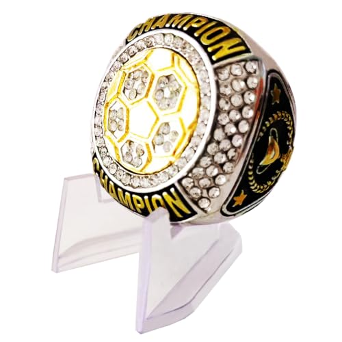 ghfucs Soccer Championship Ring Trophy Award Gift Championship Ring Winner Tournament (8, 1 piece)