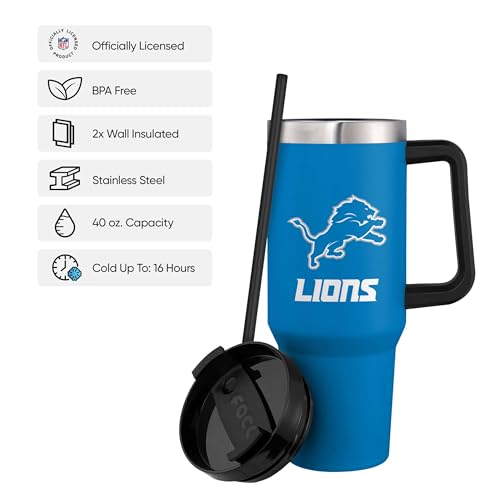Image of FOCO NFL unisex-adult NFL Team Logo Insulated Travel Mug 40oz XL Tumbler