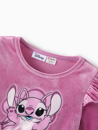 Image of Disney Girls' Tulle Tutu Dress Birthday Party Outfit Baby /Toddler | Officially Licensed, Frozen Elsa, Minnie, Princess, Velvet Top with Belt, Multi-Layer Mesh Skirt, Ruffle Long Sleeve Clothes