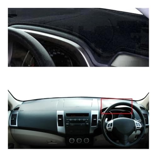 Couverture tableau bord Mitsubishi Outlander tapis protection anti reflet