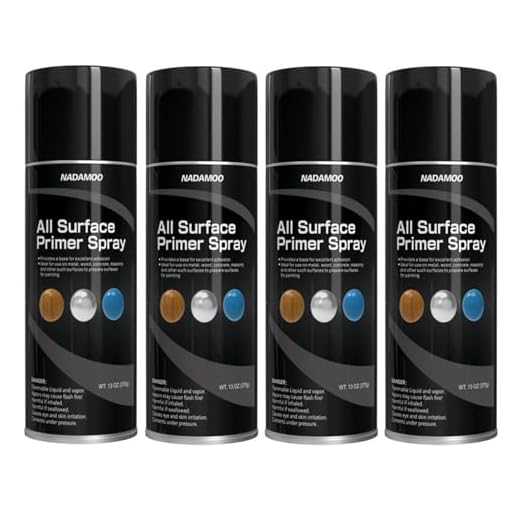 NADAMOO Matte Black Multi-Surface Primer Spray
