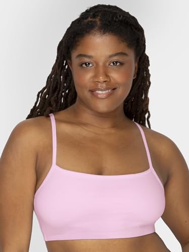 Image of Fruit of the Loom Women's Spaghetti Strap Cotton Pullover Sports Bra Value Pack