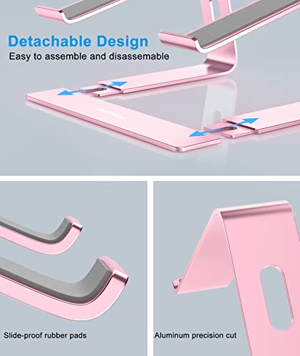 Boyata-M5-Laptop-Stand-Aluminum-Ergonomic-Laptop-Riser-Computer-Stand-for-Desk-Detachable-Laptop-Holder-Compatible-for-All-10-159-MacBook-Air-Pro-Samsung-Acer-HP-Dell-Laptops-Pink