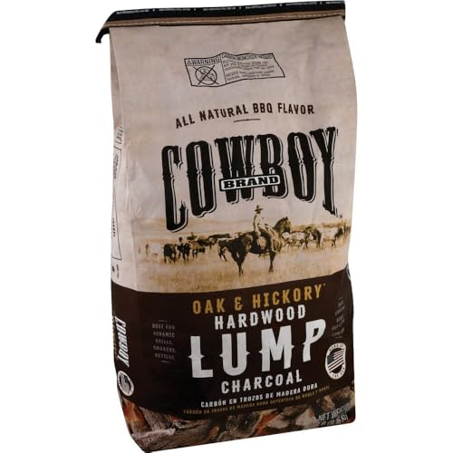Cowboy 13518 Southern Style Hardwood Lump Charcoal, 18 lb