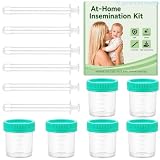 At Home Insemination Kit (6 Pack) - Extended Disposable Sterile Applicators + Cups,No BPA,Over-The-Counter,Insemination Set for Women，Higher Success Rate,Cost-Effective,Protecting Privacy
