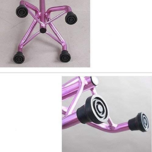 Stampelle telescopiche antiscivolo Stampelle mediche Bastone a quattro zampe Bastone da passeggio per uomo anziano Bastone da passeggio con ospedale per artrite, anziani, anziani e handicap Il nuovo