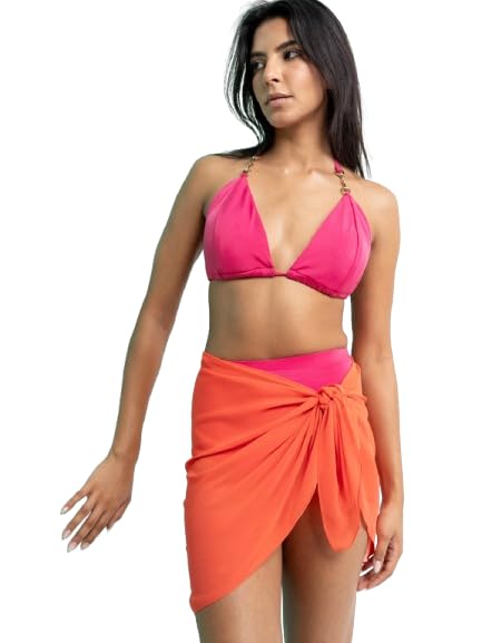 EROTISSCH Women’s Short Sarong Swimwear & Beachwear, Made of Lightweight Polyester Satin Beach Cover-Up with Fringe Detail... - Review, Price and Buying Guide