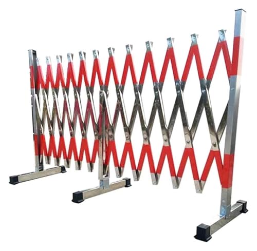 Clôture de circulation rétractable en acier inoxydable 1x5m pour isolation - 4