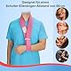 supregear Armschlinge, Verstellbarer Kragen und Manschette Sling Immobilizer Leichte Einfache Arm Sling Atmungsaktive Schulter Unterstützung für Männer Frauen, Einheitsgröße für Alle, Rosa