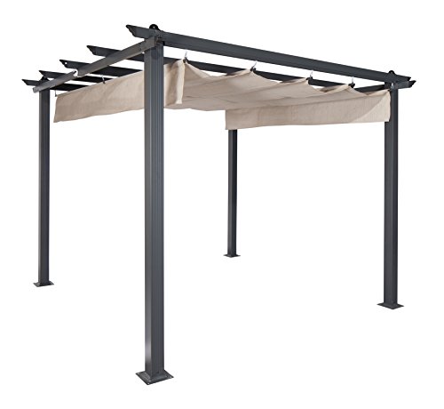 Coolaroo-Aurora-Pergola-Backyard-or-Patio-Shade-Pergola-Light-Filtering-90-UV-Block-910-x-910-Smoke Coolaroo Aurora Pergola Backyard or Patio Shade Pergola Light Filtering 90 UV Block 910 x 910 Smoke