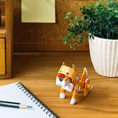 Piperoid Animals Shiba Inu Dog - Japanese 3D Paper Dog Puzzle Diy Origami Kit For Kids And Adults #TOP5