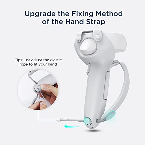 KIWI design Controller Grips Cover voor Oculus Quest 2 Accessoires met Batterijopening, Verstelbaar met Knokkelriemen… - Image 4