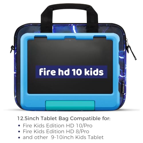Image of Choco Mocha Kids Tablet Bag Fire HD 8 10 Tablet Carrying Case