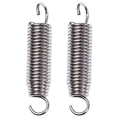 2 piezas muelle pedal batería acero inoxidable miniatura 2