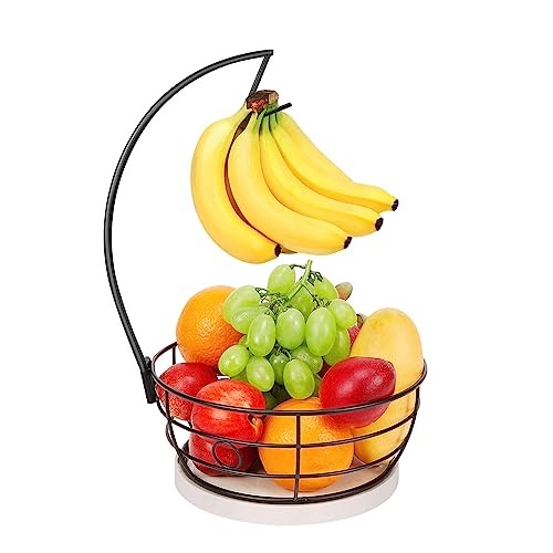 Livabber Countertop Fruit Basket Bowl with Banana...
