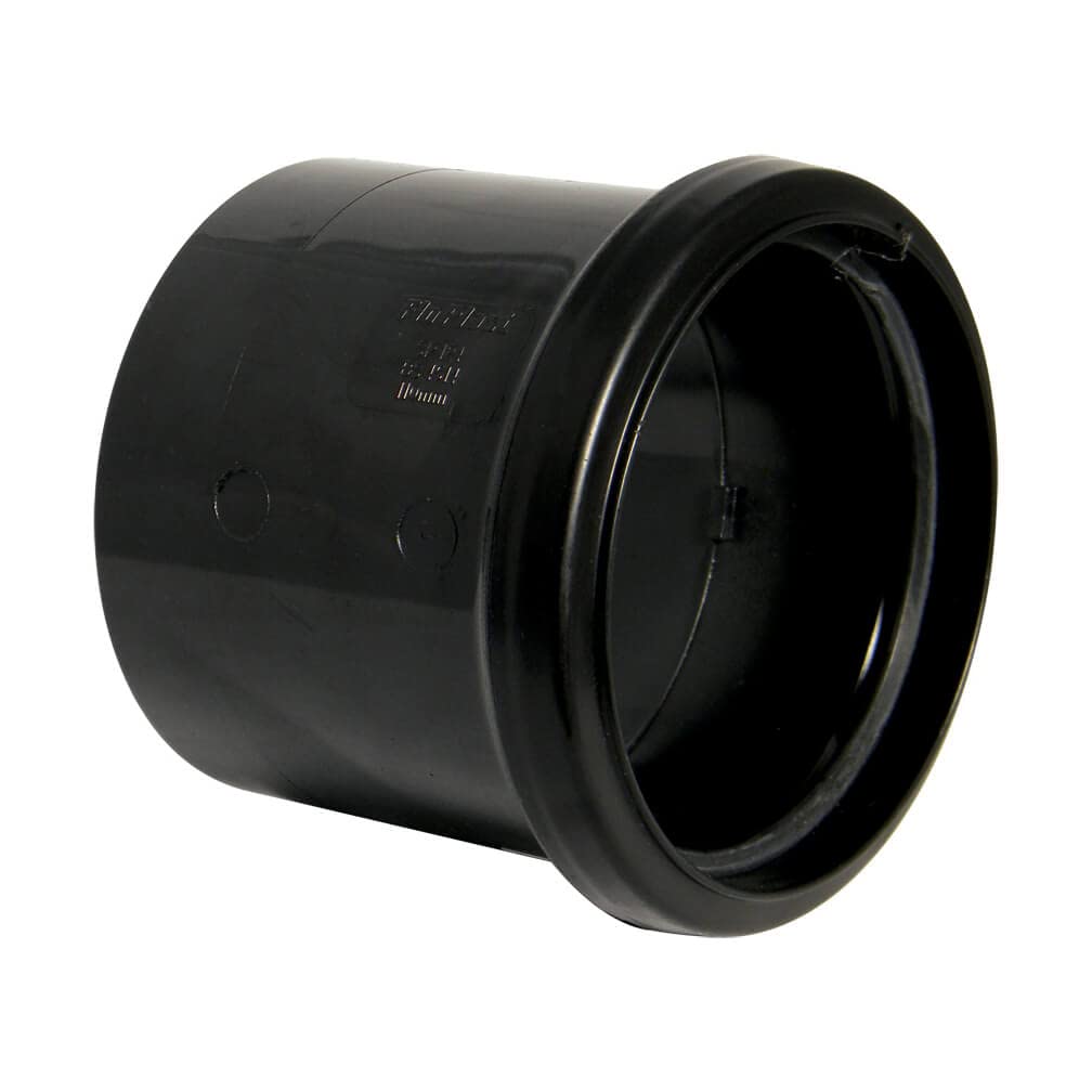Floplast 275310 Black Push-Fit Underground Drainage Coupler (Dia)110Mm