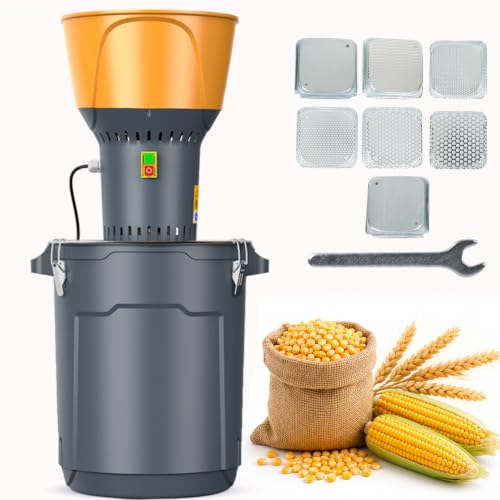Image of 6.6 Gallon Electric Corn Grinder Mill for Chicken Feed, Grain Mill Grinder