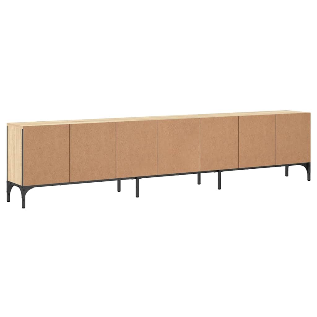 Mobile TV in rovere Sonoma, 200 x 25 x 44 cm, in legno