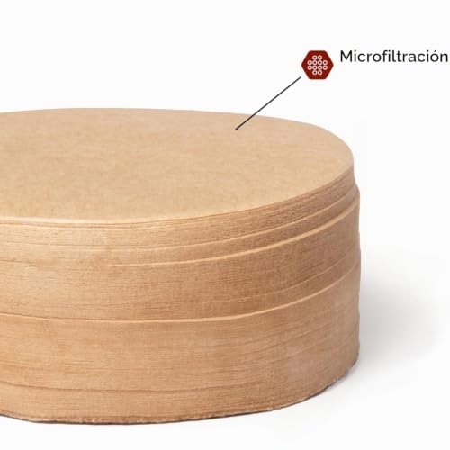 Miniatura 4 de Filtros Micro De Papel Natural Para Cafetera Aeropress - Filtros De Café Redondos De Repuesto, No Blanqueados, Compostables, Compatibles Con Cafeteras Aeropress De Tamaño Estándar, 200 Unidades