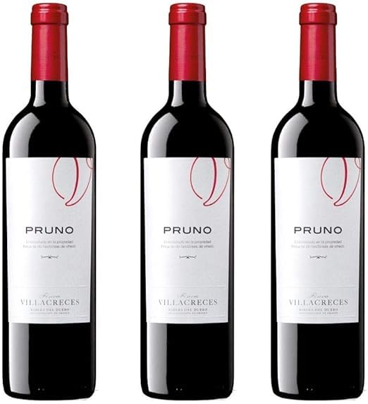 Vino Tinto Pruno- Pack 3 Botellas de Vino Tinto Ribera de Duero- Finca Villacreces