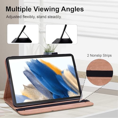 Housse cuir synthétique Samsung Tab S6 Lite finition feuille d'érable haute durabilité - 4
