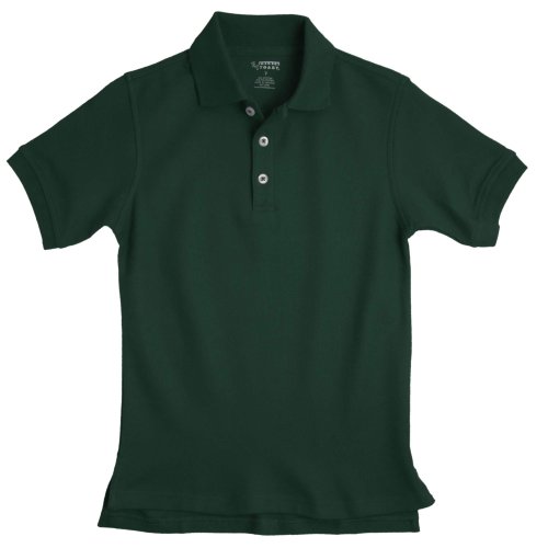 Image of French Toast Boys Short Sleeve Pique Polo Shirt (Standard & Husky), Black, 10