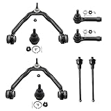 Detroit Axle - New Complete 8-Piece Front Suspension Kit Chevy & GMC Trucks -10-Year Warranty- Both (2) Upper Control Arm & Ball Joints, Both (2) Front Lower Ball Joint - 6-Lugs Wheels Only