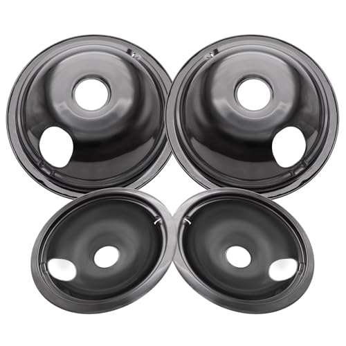 GE WB31M19/WB31M20 Drip Pans for Electric Stove, Set of 4