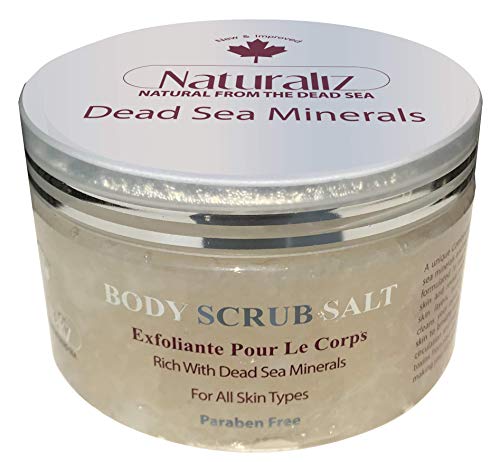 Naturaliz Dead Sea Salt Body Scrub, Cleanse Exfoliator, 12.3 oz