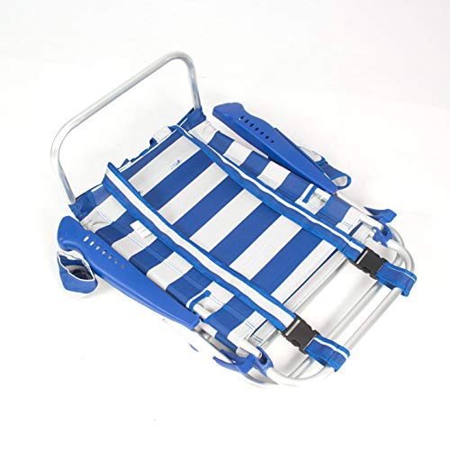 CREVICOSTA QUALITY MARK MARCAS DE CALIDAD - Full Equip 2001-3A - Silla de Playa Plegable con reposabrazos y 7 Posiciones. Apoyo Trasero Fijo (Marinera)