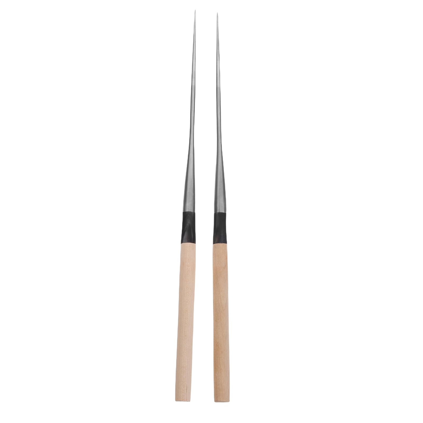 Baguettes pointues en acier inoxydable et bois de 30 cm BESPORTBLE