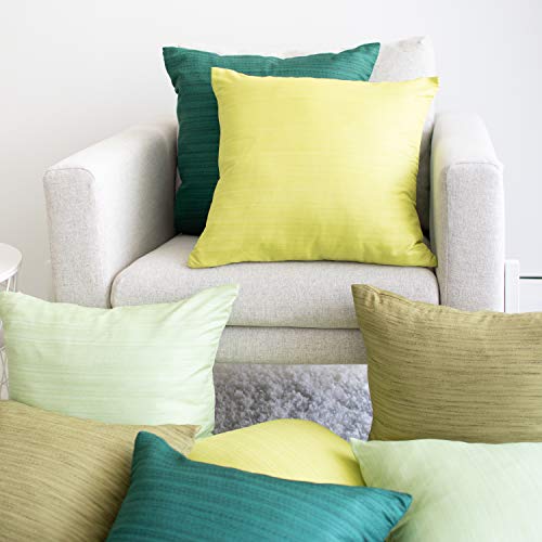 Image of The White Petals Dark Teal Throw Pillow Covers - Luxurious, Elegant & Decorative (20x20 inch, Pack of 2)