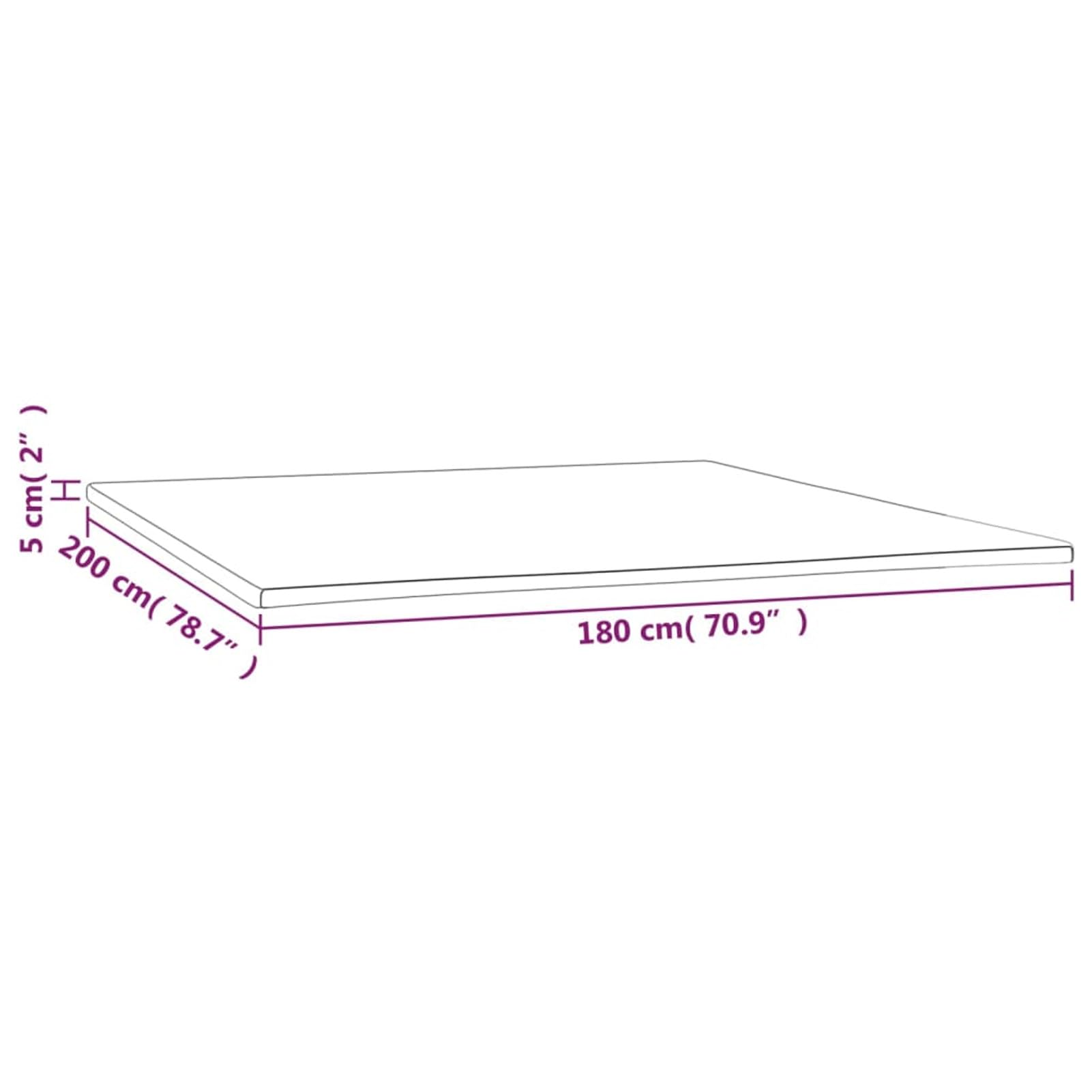 LAPOOH Coprimaterasso 180x200x5 cm,Lenzuola e Coperte,Proteggi Materasso,Sopramaterassi(SPU:347913)