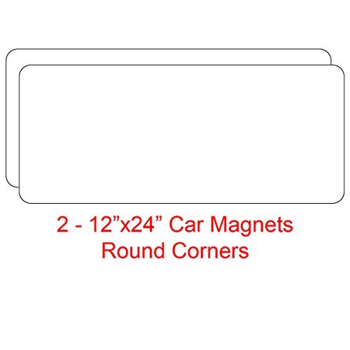 212"x24" Blank Sign Sheets Blank Car Signs, 30 Mil. (Round Corners) Amazon