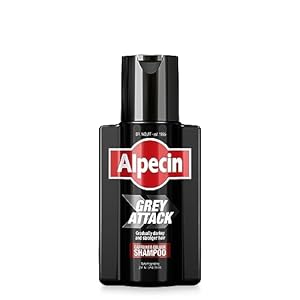Alpecin Grey Attack Cafeïne & Color Shampoo – Stapsgewijs donkerder en sterker haar | gecontroleerd en natuurlijk kleurresultaat | tegen haaruitval