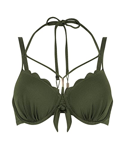 HUNKEMÖLLER Wattiertes Bügel-Bikinioberteil Scallop - Khaki - 90E