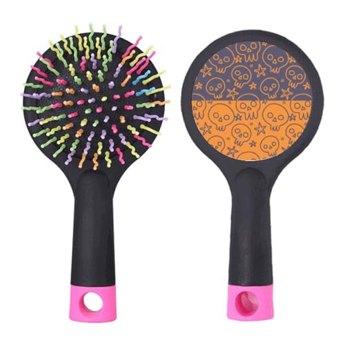 Brosse à cheveux démêlante salon grand modèle motif Halloween pour brossage doux