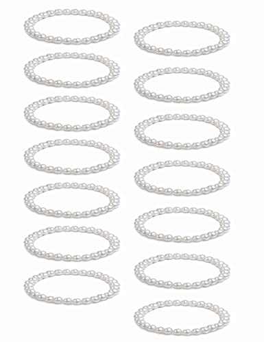 Elastic Pearl Bracelet Wedding Accessories Bridesmaid Bracelet Faux Pearl Bracelet Bridal Party Prom Beaded Bracelet