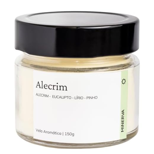 Vela Aromatica Perfumada Aroma de ALECRIM 145g - MINERVA CANDLES