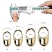 SPG Archery Thumb Ring - Hard Brass Thumb Draw Archery Finger Guard Traditional Bow Thumb Protector with Anti-Loss Safety Lanyard Left & Right Hand for Shooting Recurve Bow Accessories (23#)