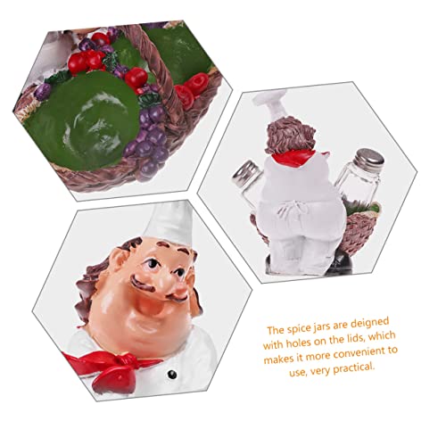 STOBAZA 3 sets glazen figuren campingstrooiers peperfamilie decoratief zakelijk glas kruidenstrooier vormorganisator… - Afbeelding 5