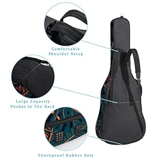 Housse imperméable pour guitare acoustique avec double bandoulière et poche Motif géométrique Rose, Multicolore 03., 42… - Les Beatles, Paul McCartney, John Lennon, RIngo Starr, George Harrison Housse imperméable pour guitare acoustique avec double bandoulière et poche Motif géométrique Rose, Multicolore 03., 42… – Image 3